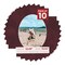 Dark Red Suede Mat Board for 12x18 Frames - Oval Opening for 11x14 Photos